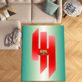FC Barcelona Rug Football Design Barça Carpet for Fans & Kids