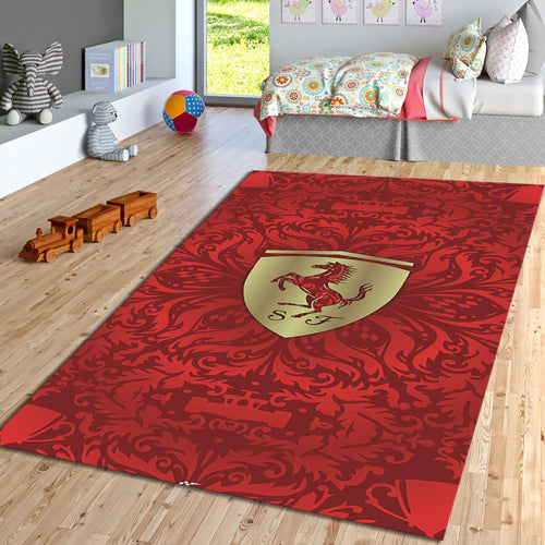 Ferrari F1 Rug Ferrari Rug Formula 1 Racing Carpet for Garage &