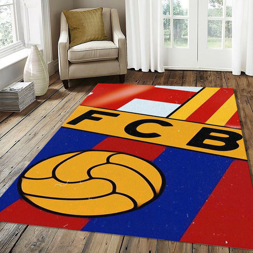 FC Barcelona Abstract Crest Elements Rug