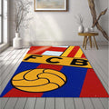 FC Barcelona Abstract Crest Elements Rug