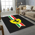 Ferrari Carbon Fiber Rug Italian Flag Tricolore Prancing Horse