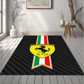 Ferrari Carbon Fiber Rug Italian Flag Tricolore Prancing Horse