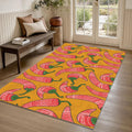 Chili Pepper Pattern Rug, Abstract Area Rug, Living Room Decor
