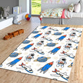 Astronaut Rug, Nursery Design, Kids Room Rug, Nursery Play Mat