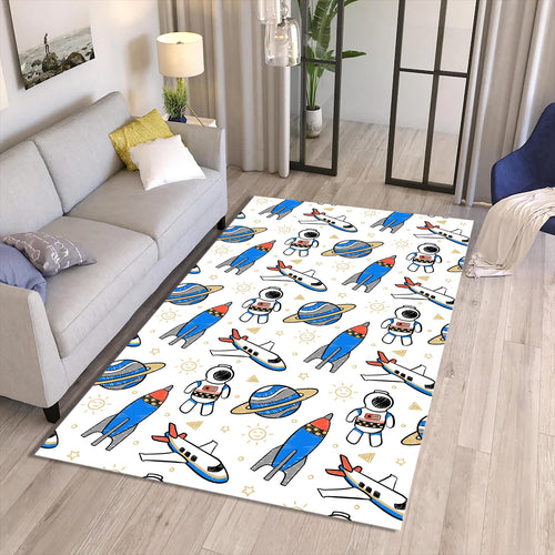 Astronaut Rug, Nursery Design, Kids Room Rug, Nursery Play Mat