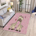 Giraffe Nursery Rug, Kids Room Rug, Nursery Play Mat, Adventure