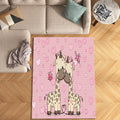 Giraffe Nursery Rug, Kids Room Rug, Nursery Play Mat, Adventure
