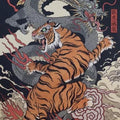 Tiger Rug, Dragon Rug, Japanese Hokusai Art Rug, Rugs For Living