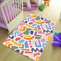 Colorful Rug, Abstract Art Rug, Multicolored Rug, Geometric