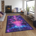 Psychedelic Galaxy Area Rug, Spiritual Zen Decor