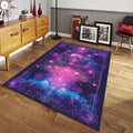 Psychedelic Galaxy Area Rug, Spiritual Zen Decor
