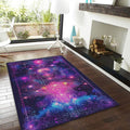 Psychedelic Galaxy Area Rug, Spiritual Zen Decor