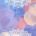 Pastel Mandala Rug, Non-Slip Spiritual Carpet