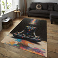 Chakra Meditation Rug, Galaxy Yoga Mat, Spiritual Decor