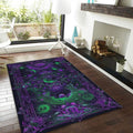 Psychedelic Area Rug, Sacred Geometry, Reiki Room Decor