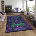 Psychedelic Area Rug, Sacred Geometry, Reiki Room Decor