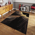 Gold Phoenix Area Rug, Spiritual Zen Decor, Non-Slip Carpet