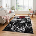 Berserk Rug Dark Fantasy Gothic Manga Fan Mat High Contrast Red