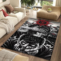Berserk Rug Dark Fantasy Gothic Manga Fan Mat High Contrast Red