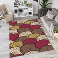 Stylized Wood Slice Rug Tree Ring Log Pile Rustic Cabin Decor