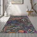 Maximalist Psychedelic Tribal Animal Rug