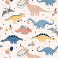 Cute Dinosaur Birthday Party Rug Pastel Pink Blue Dino Kids