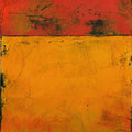 Textured Abstract Color Block Rug Distressed Red Orange Yellow