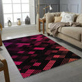 Neon Halftone Gradient Geometric Rug