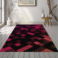 Neon Halftone Gradient Geometric Rug