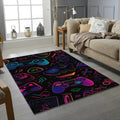 Neon Gaming Controller Pattern Rug Cyberpunk VR Headset Gamer
