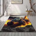 Realistic Monster Truck Off-Road Rug