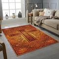 Ornate Celtic Cross Rug Medieval Knotwork & Spiritual Symbols Mat