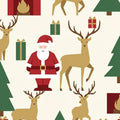 Minimalist Santa & Reindeer Christmas Rug