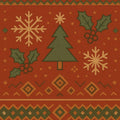 Cozy Christmas Sweater Rug Nordic Fair Isle Snowflake Holiday