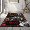 Berserk Chaotic Collage Rug Guts Demon Blood Red Black Anime Mat