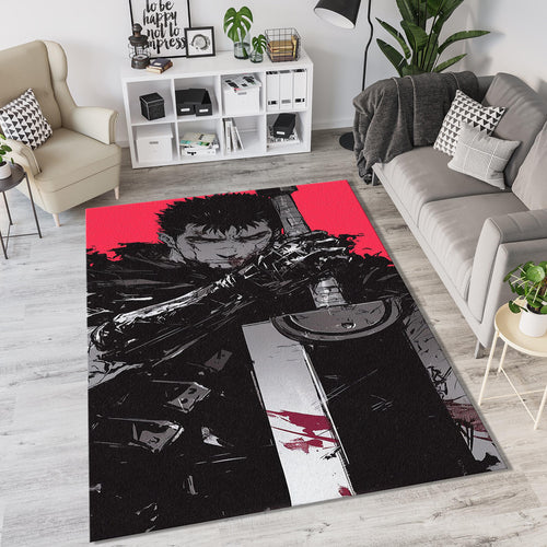 Berserk Guts Dragon Slayer Sword Rug