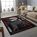 Gojo Pop Art Poster Rug JJK Hope Style Red Blue Fan Mat Manga