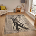 Goth Occult Rug, Dark Academia Area Rug