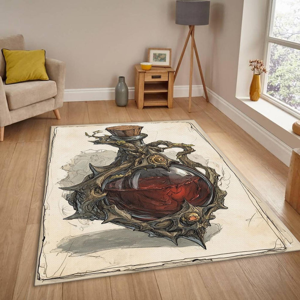 Gamer Rug, Magic Potion Carpet Dark Academia Decor, Witchy
