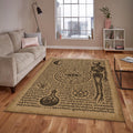 Goth Occult Rug, Dark Academia Area Rug