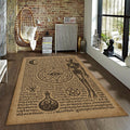 Goth Occult Rug, Dark Academia Area Rug