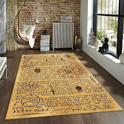 Occult Rug, Ancient Egyptian Area Rug