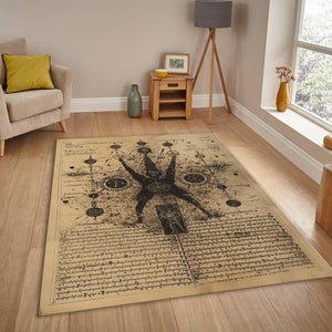 Alchemy Rug, Occult Grimoire Area Rug