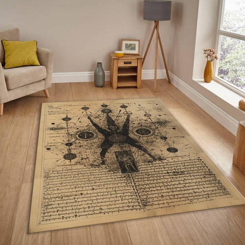 Alchemy Rug, Occult Grimoire Area Rug