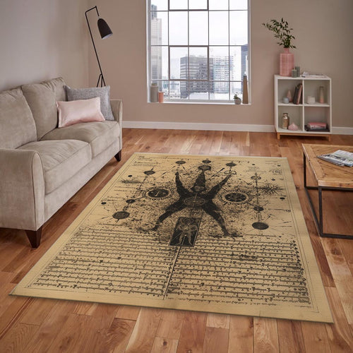 Alchemy Rug, Occult Grimoire Area Rug