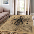 Alchemy Rug, Occult Grimoire Area Rug
