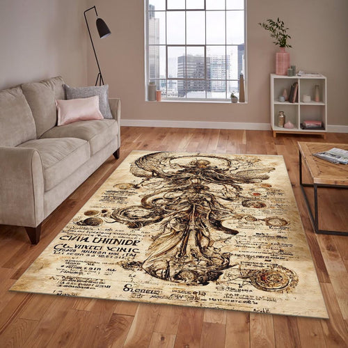 Alchemy Rug, Occult Grimoire Area Rug