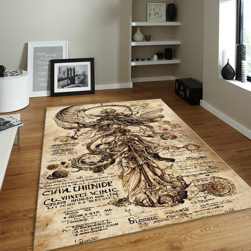 Alchemy Rug, Occult Grimoire Area Rug