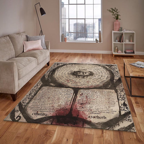 Goth Anatomy Rug, Dark Academia Area Rug
