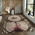Goth Anatomy Rug, Dark Academia Area Rug